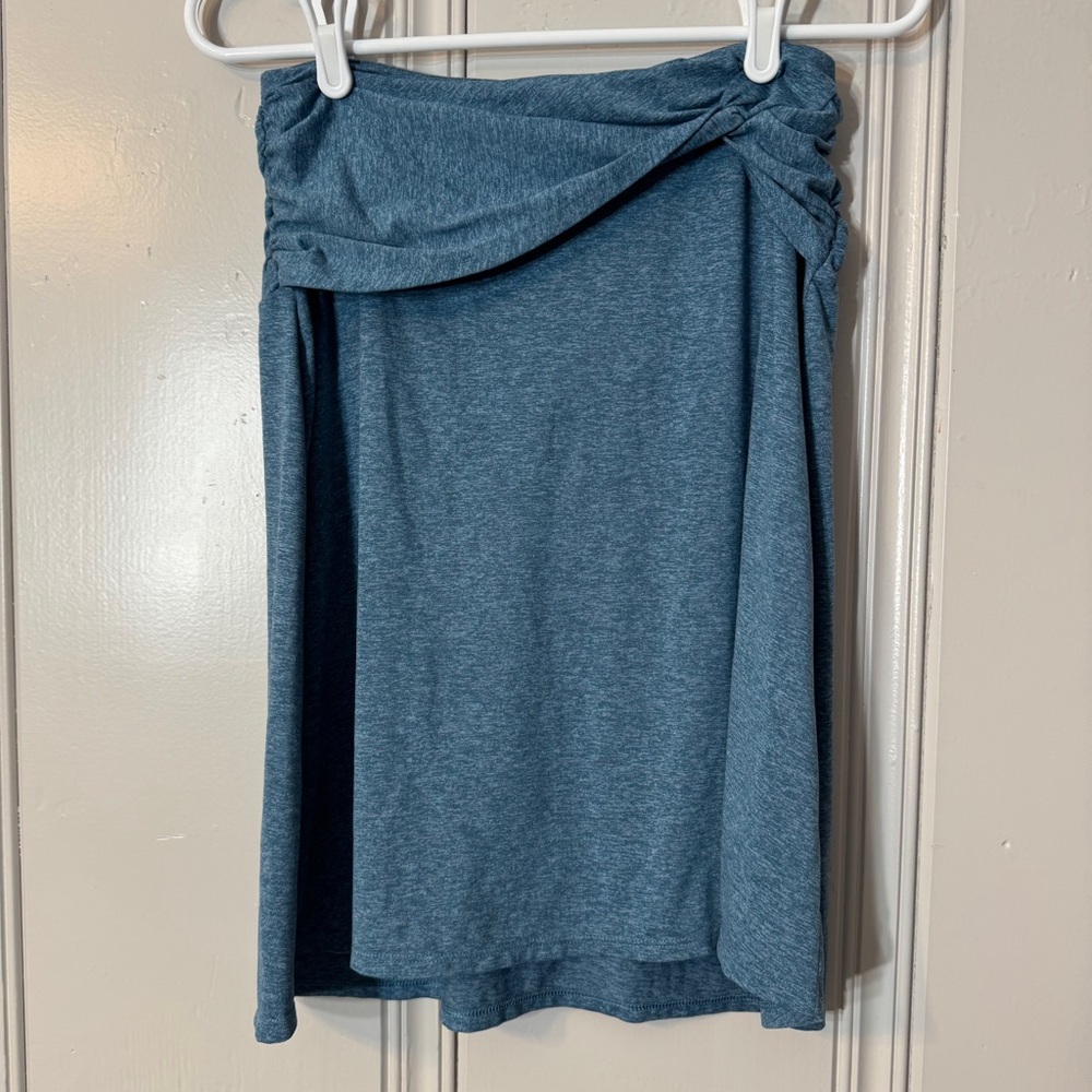 Patagonia Seabrook Blue Skirt Twist Front A Line Stretch Active‎ XS